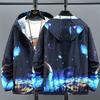 Men's Summer Sun Protection Jacket: Lightweight, Breathable, Gradient Print Hooded Jacket for Outdoor Fishing and Sun Protection