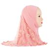 Muslim Children Kids 2 Layer Girls Islamic Scarf Arab Shawls Hijab For 7-11-Year Muslim Children