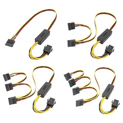 8Pin/6Pin To Sata Hard Power Supply Adapter Connector Cable 12V To 4Pin Molex Hdd Power Supply Cord