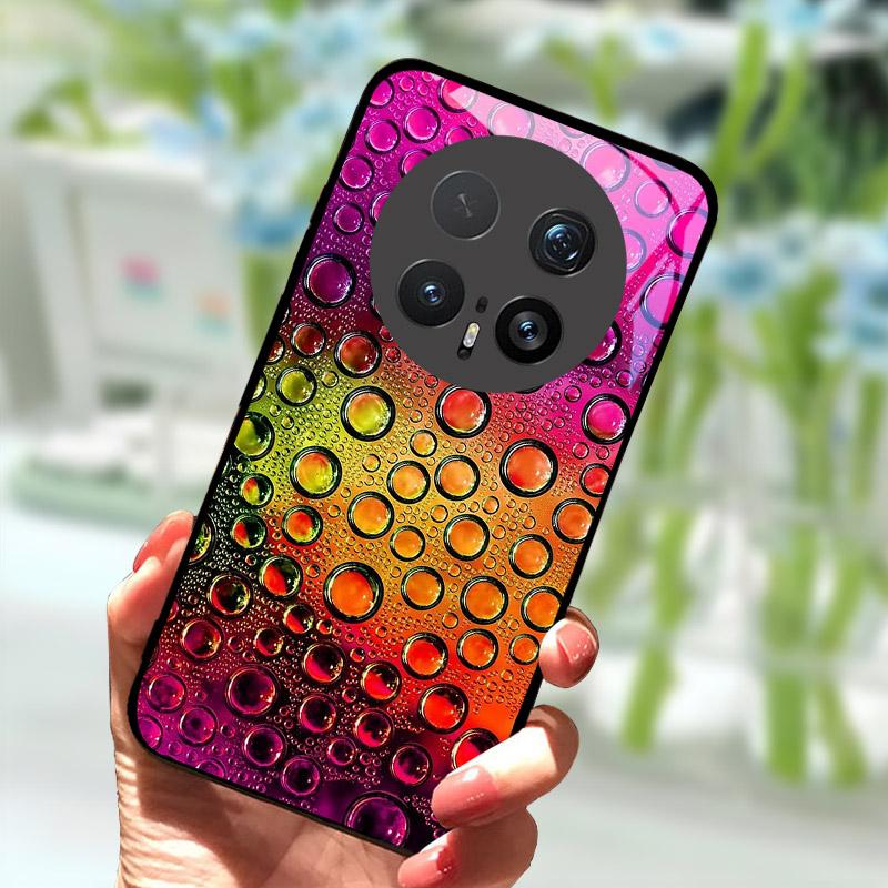 Case For Honor Magic 8 Pro 7 7Pro 6 Lite 5G Luxury Tempered Glass Back Cover For Magic7 6Pro Stylish Shell Bumper Magic8Pro Capa