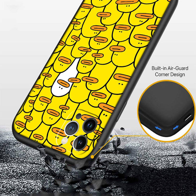 MH52 DUCK Cartoon Phone Shell Case for iPhone 7 8 11 12 13 14 15 16 17 16E XS Pro Max XR X SE Air