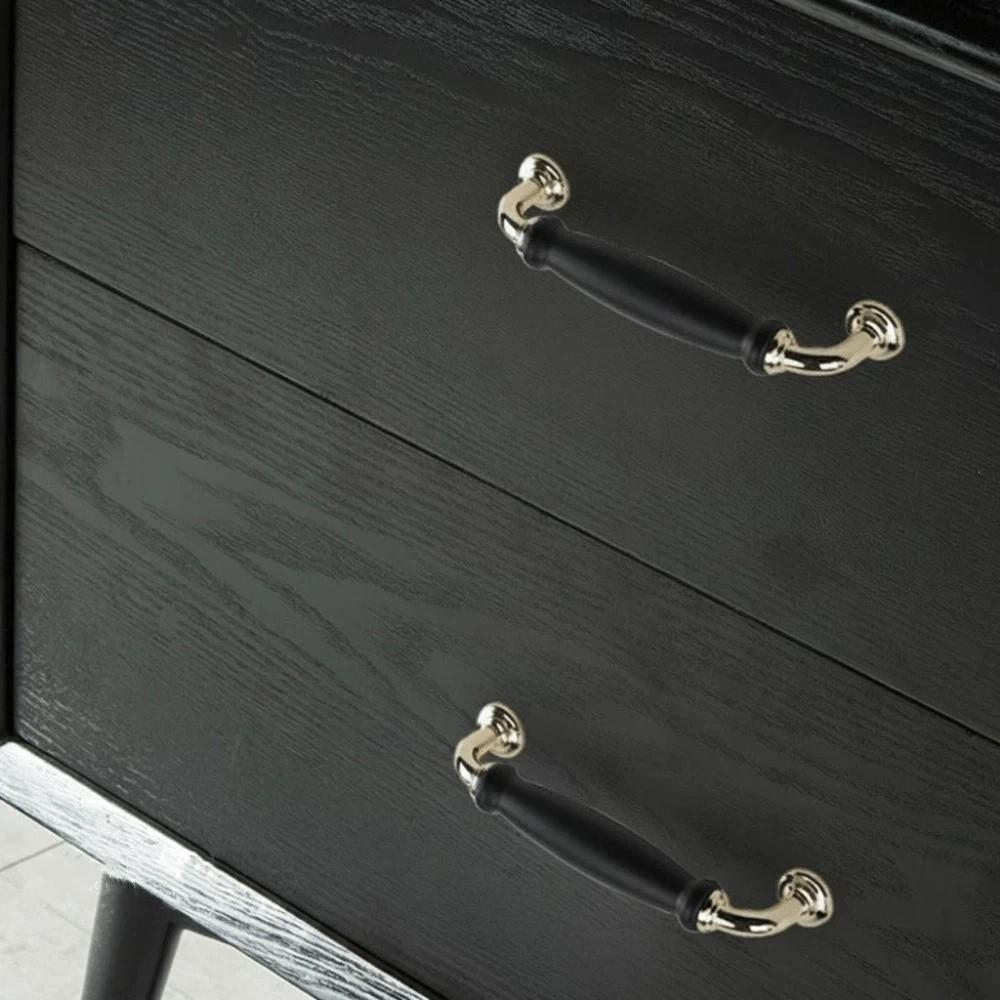 Black Door Handle Single Hole Cabinet Handle Hardware Wardrobe Handle  Wardrobe