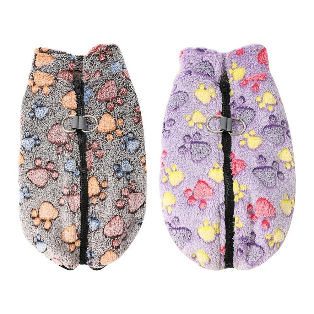 D-ring Dog Coat Jacket Fleece Puppy Clothes New Dog Sweater  Chihuahua