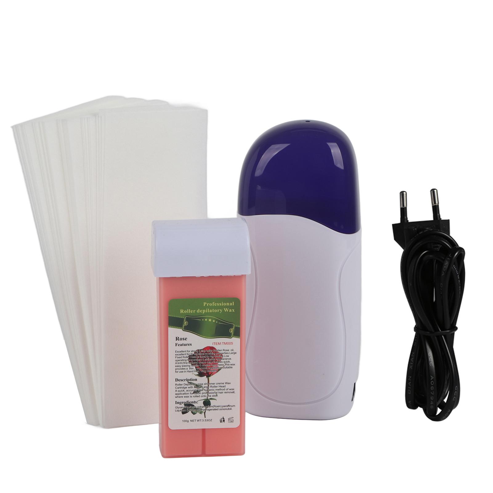 Ensemble Machine d'Épilation pour Salon Chauffe-Cire Chauffant   Cartouche de Cire   Papier Épilatoire Épilateur   Miel