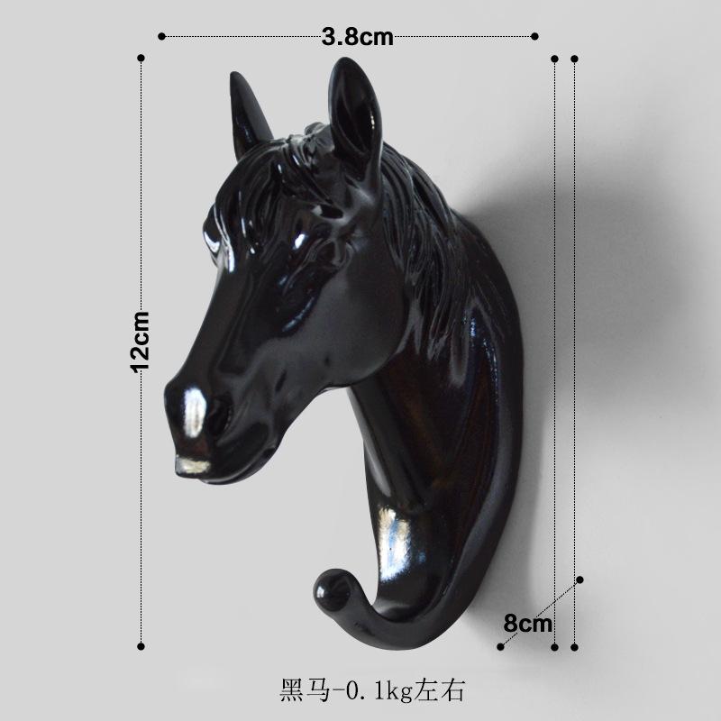 Wall Mounted Animal Head Rack Coat Cap Wall Hanger Horse Giraffe Elk Elephant Hook Decorative Room Decor Bathroom Accessory