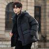Hooded Down Jacket Men's Jacket New Winter Warm Duck Down Bread Jacket High-end Men's Jacket Trend