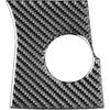 Real Soft Carbon Fiber Car Ignition Lock Panel Engine Start Stop Switch Cover Trim Sticker Auto Interior Accessories Compatible with Toyota