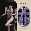 New sex underwear sexy water drop hollow disc buckle pendant lace high waist split fork antique cheongsam uniform