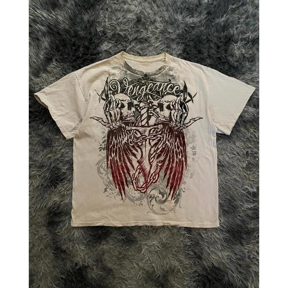 Sommer Herren T-Shirt Personalisierte Totenkopf Druck T-Shirts Bequemes Rundhals T-Shirt Outdoor Street Style Top Lässige Damenbekleidung