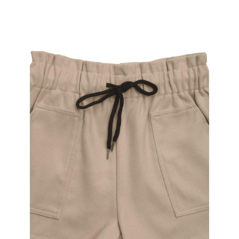 Dámské kalhoty Podzimní ležérní elastické tvídové šortky