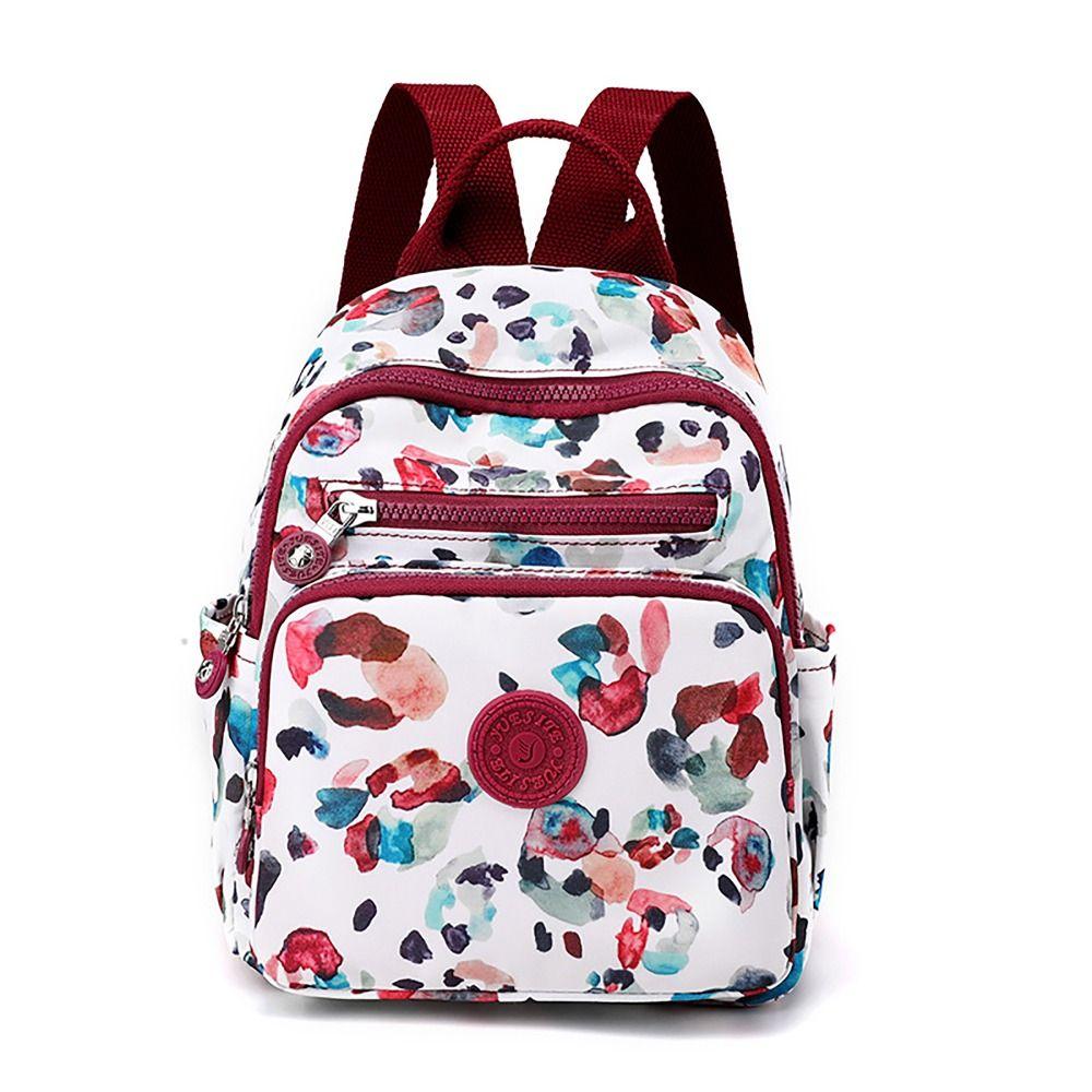 Large Capacity Backpack Small Printing Nylon Sports Backpack Waterproof Student Bag Travel Sports