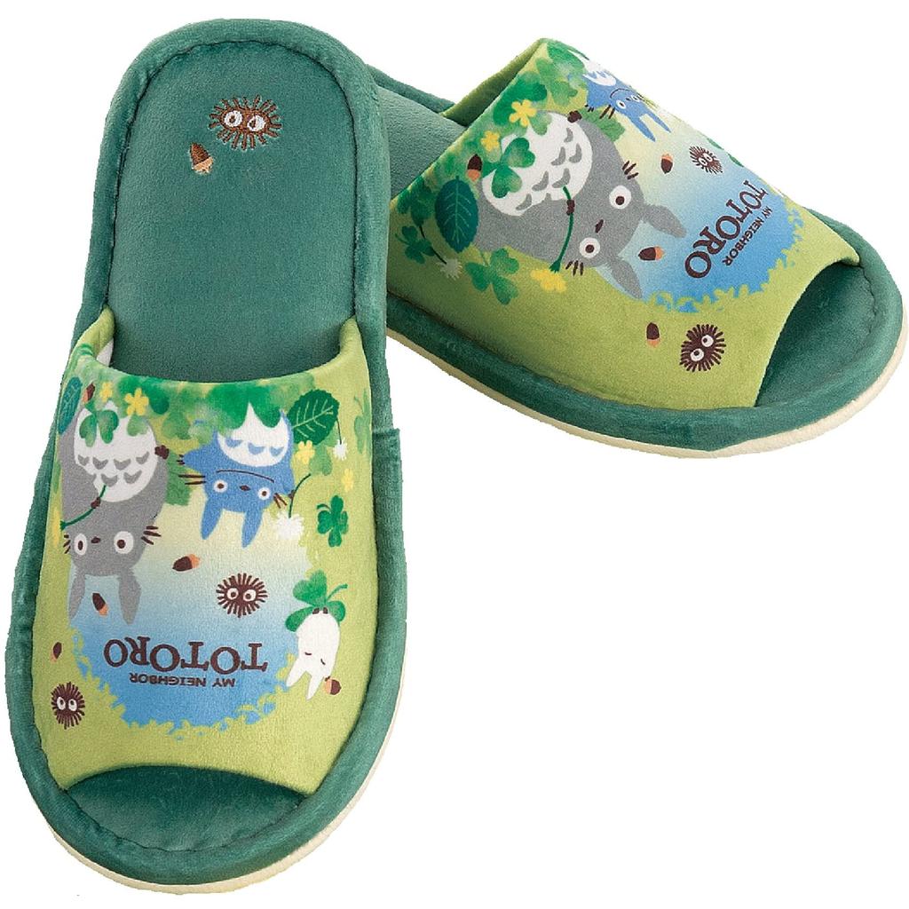 Senko My Neighbor Totoro Blue Sky Acorn Slippers, Free Size, Green, Character, Washable, 64133