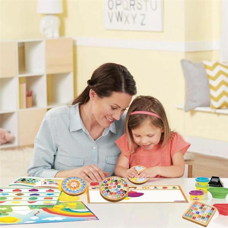 Good-Mosaic Tiles For Crafts Mixed Color Glass Mosaic Kits With Wooden Coaster For Adults,For Handmade Home Decoration