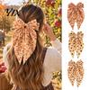 Skin Friendly Fabric Bow Hair Pins Fall Pumpkin Maple Leaf Bows for Women Girls, Autumn Pinecone Clips, Large Bowknot Gift Thanksgiving Parties