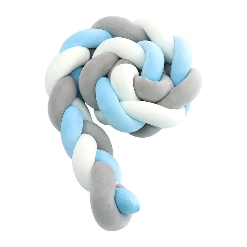 Трехпрядная плетеная защита для кроватки: Ручная плетеная подушка для кроватки ребенка и детей 1m