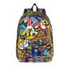 Pete the Cat  Cool Kitten Casual Backpack Sports High School Business Cartoon  Daypack Laptop Computer Canvas Bags
