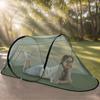 Boats Shape Tent Single Outdoor Camping Mosquitoes Mesh Tent Breathable Hand Throwing Extended Net for Camping, Fishing
