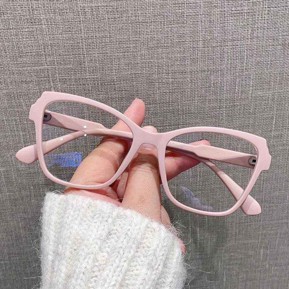Elegant Women Luxury Brand Computer Glasses Gradient Irregular Big Frame Reading Glasses Anti Blue Light Prescription Eyeglasses