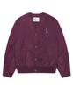 Runaki'Hu' Wxk027 Fluffy Loose Fit Cardigan (Burgundy)