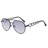 Korean Style Retro Round Heart-Shaped Frame Sunglasses: Trendy Light-Colored Street Style for Children