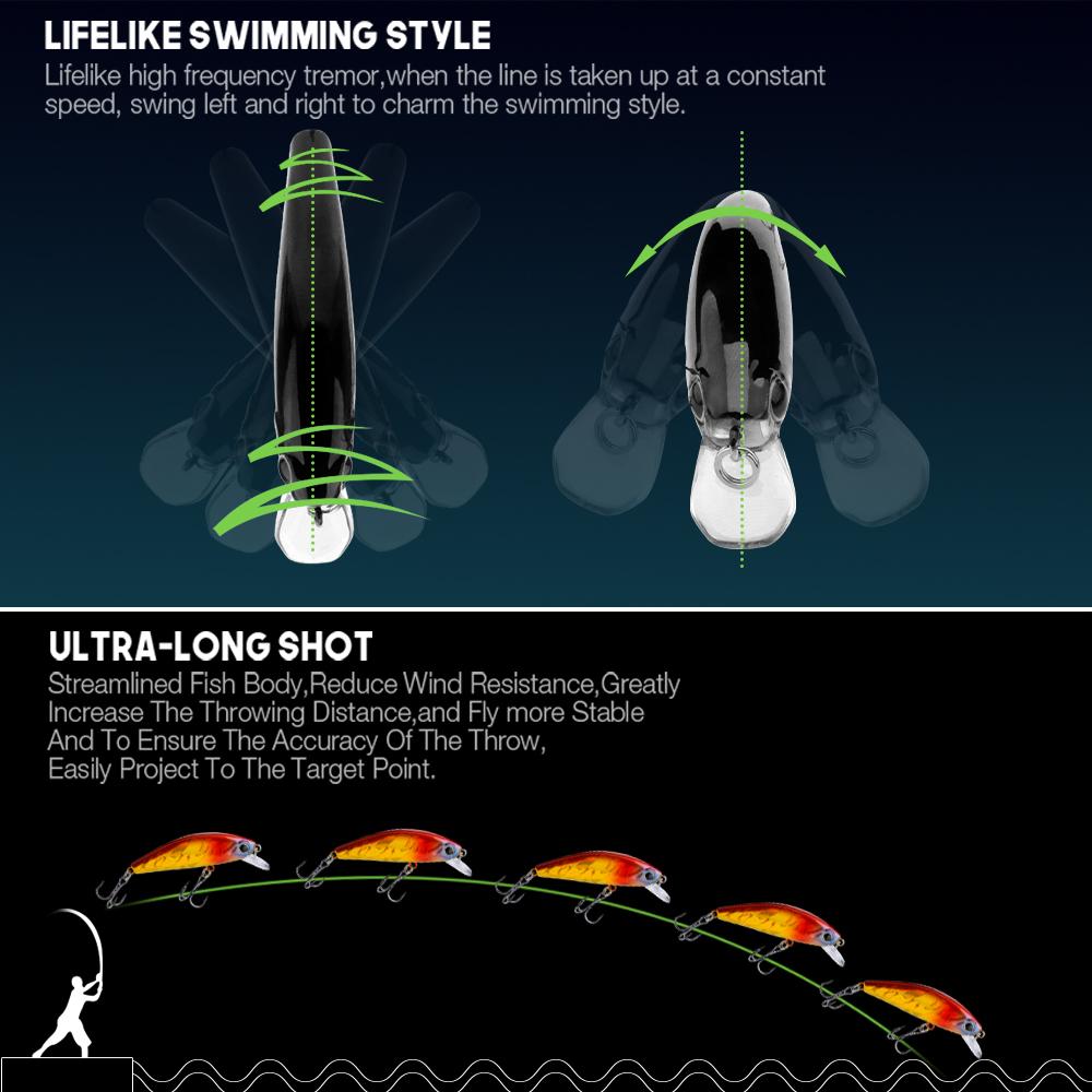 Minnow Wobbler Fishing Lures Jerkbait Perch Pesca 55Mm 6.5G Mini Sinking Artificial Hard Bait For Trout Bass Pike Tackle Quality