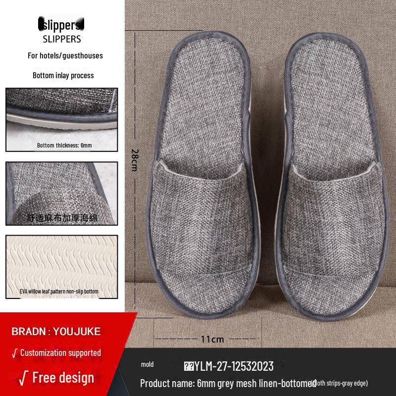 Disposable Non-Slip Slippers for Hotels, Homestays, and Spas