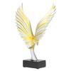   Resin Craftwork Sculpture Decoration Desktop Ornament Abstract Eagle Home Decor
