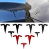 ABS Pokrywa Przedniej Maski Samochodu Naklejka Zakładka na Tylne Logo Dekoracja Emblematu Kierownicy Samochodowej dla Tesla Model 3 Model Y
