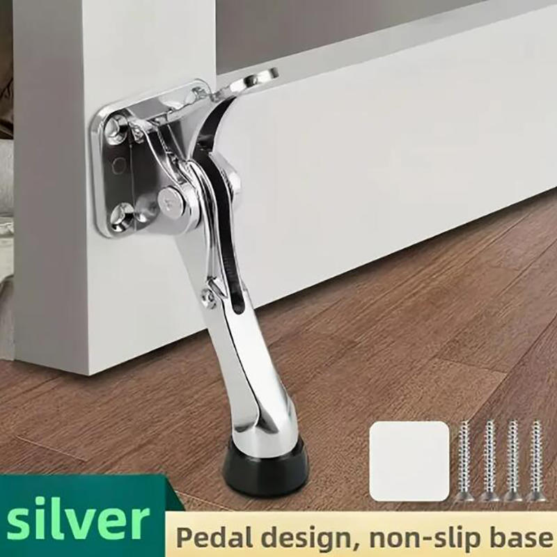 Foot-Activated Door Stop Heavy-Duty Commercial Door Holder for Shop Office and Home Use