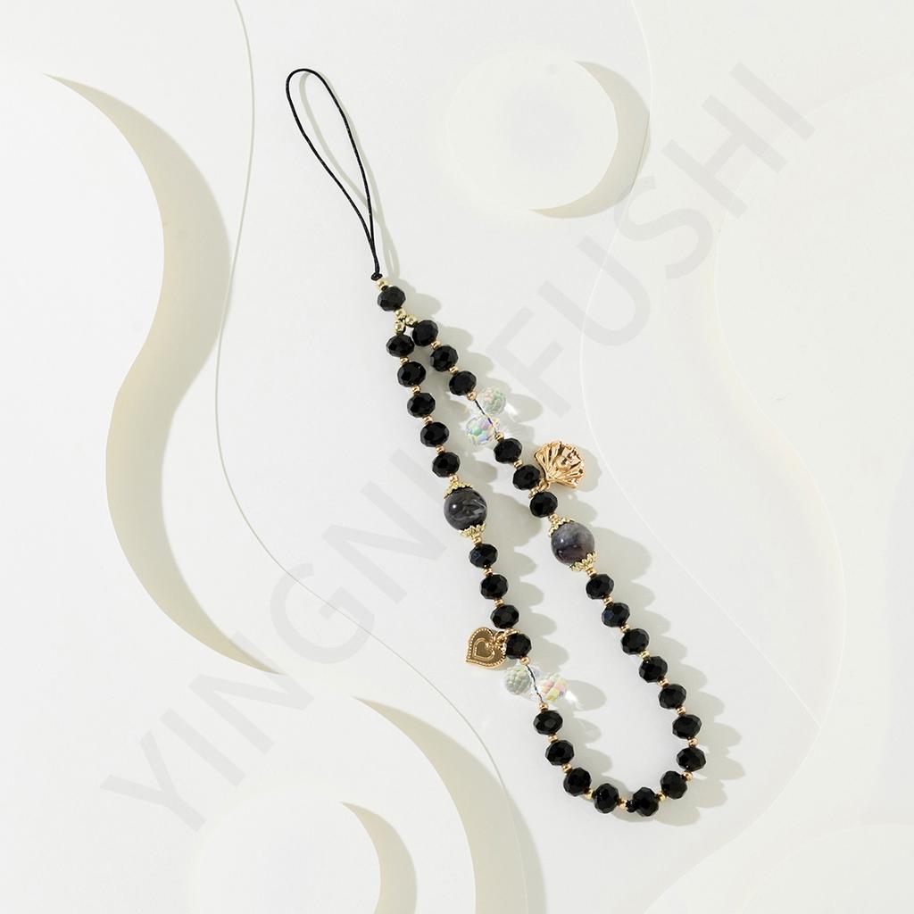New color mobile phone lanyard ins fashionable fringed beaded mobile phone chain pro mobile phone case lanyard lanyard