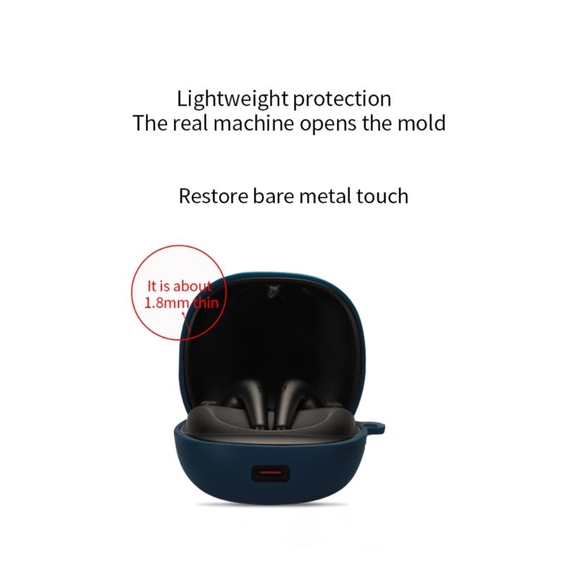 Earphone Shock Housing Skin-friendly Cover for 1MORE AERO Case Washable Shell Protector Non-slip Sleeve Impact-resistant