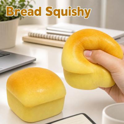 Brinquedo de Aperto de Pão Simulado Squishy Subida Lenta Torrada Alívio do Estresse Brinquedos Sensoriais Fidget Para Ansiedade TDAH Adultos Crianças