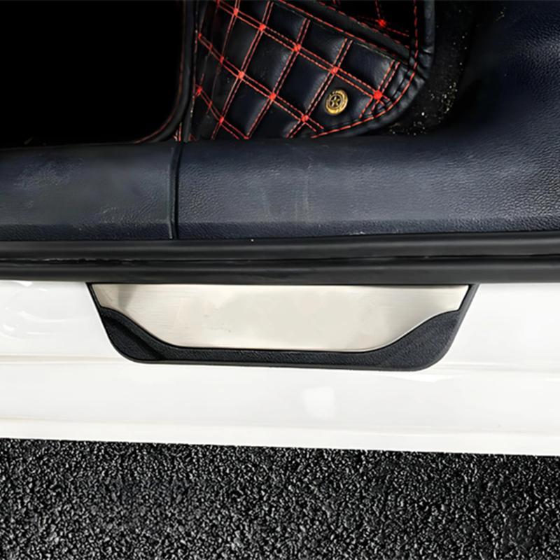 For Vauxhall Opel Corsa -2024 2025 Door Sill Pedal Protector Stainless Welcome Kick Scuff Plate Styling Trim Car Accessories