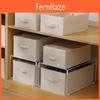 Cotton Linen Clothes Organizer Box With Foldable Function For Bedroom And Wardrobe Storage