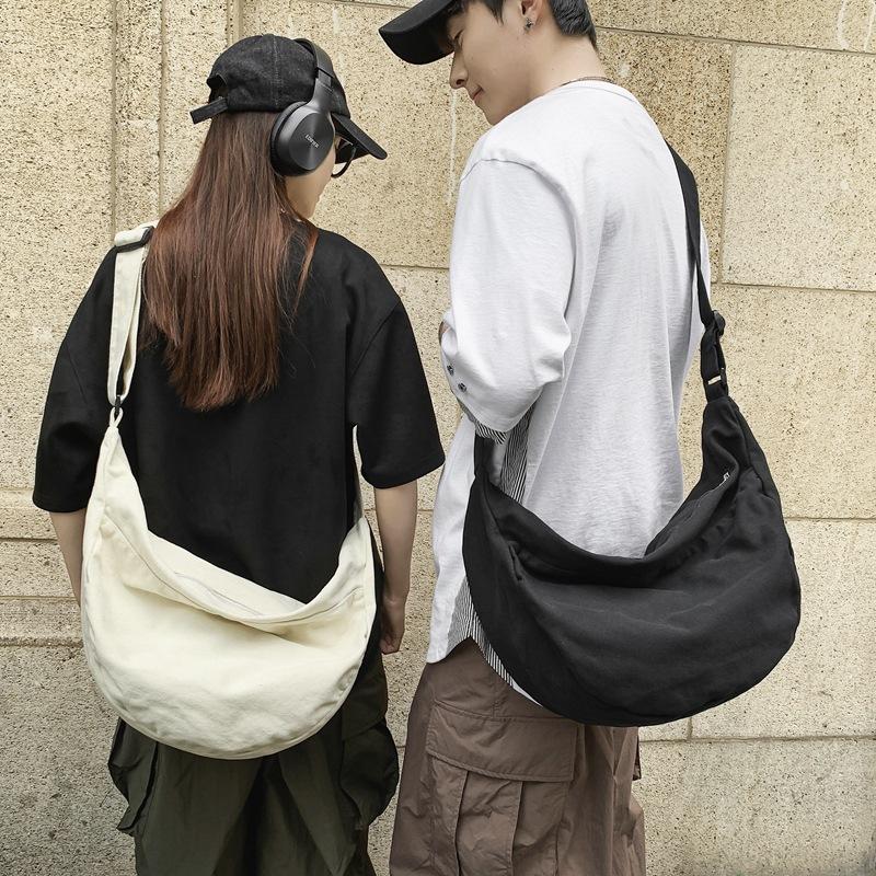 Tooling Bag Crossbody Bag Women'S Dumpling Bag Black Class College Student Crossbody Bag Casual Shoulder Bag Backpack Men'S Bag