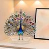 Animal Statues Decorative Ornament for Living Room,Home,Office Decors Acrylic Peacocks Figurines Tabletop Centerpieces