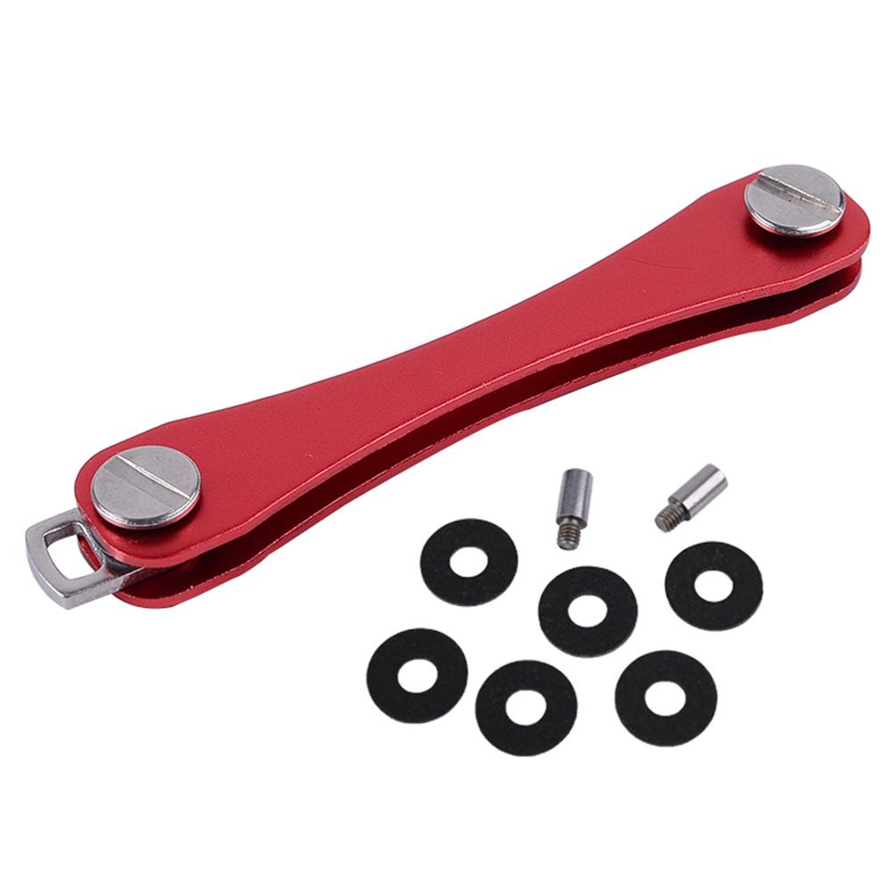 Buy Pocket Aluminum Mini Keys Holder Organizer Keychain Folder Clip Outdoor EDC Tool at