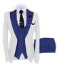 2025 European & American Men's Three-Piece Suit Set - Business, Banquet, or Groomsmen Attire