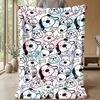 Palm Tree Bath Time Theme Blanket Lightweight Warm Flannel Blanket Decorative Throw Blanket for Home Decoration