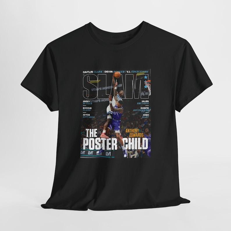Anthony Edwards The Poster Child Children s T-Shirt | Unisex Slam Graphic Tee Shirt 100