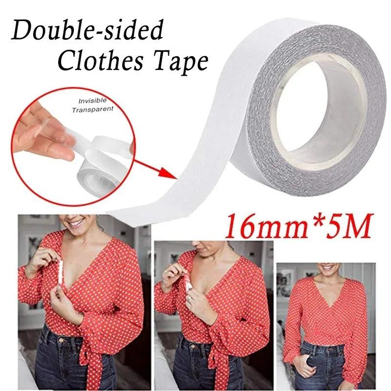 Double Sided Body Tape Self-Adhesive Bra Clothes Dress Blouse Secret Sticker Clear Lingerie Tape Anti-naked Invisible Chest Patch