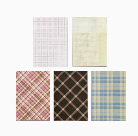 5packs/lot Memo Pads Material Paper mist Diary DIY Scrapbooking Cards Junk Journal Retro Background Decoration Paper