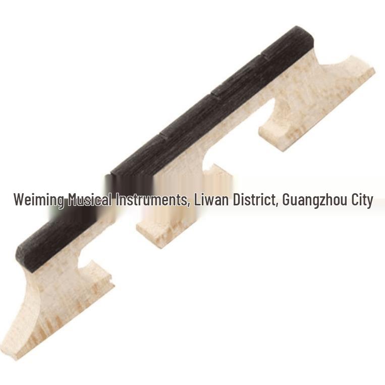 Ebony Maple Solid Wood Banjo Bridge for 4, 5, & 6-String Banjos