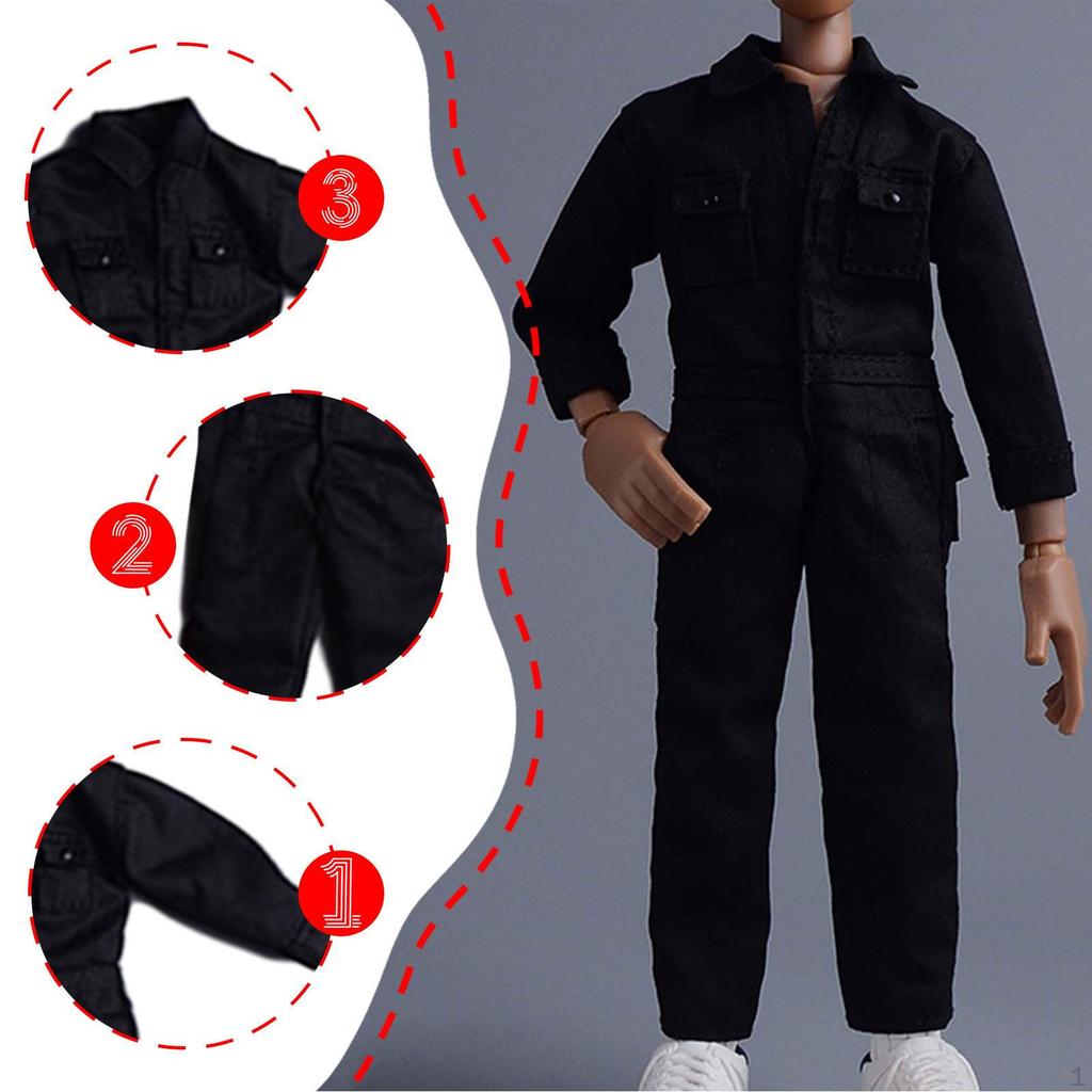 1/12 Action Figure Apparel, Casual Outfit for Male Figures at 6 Inches