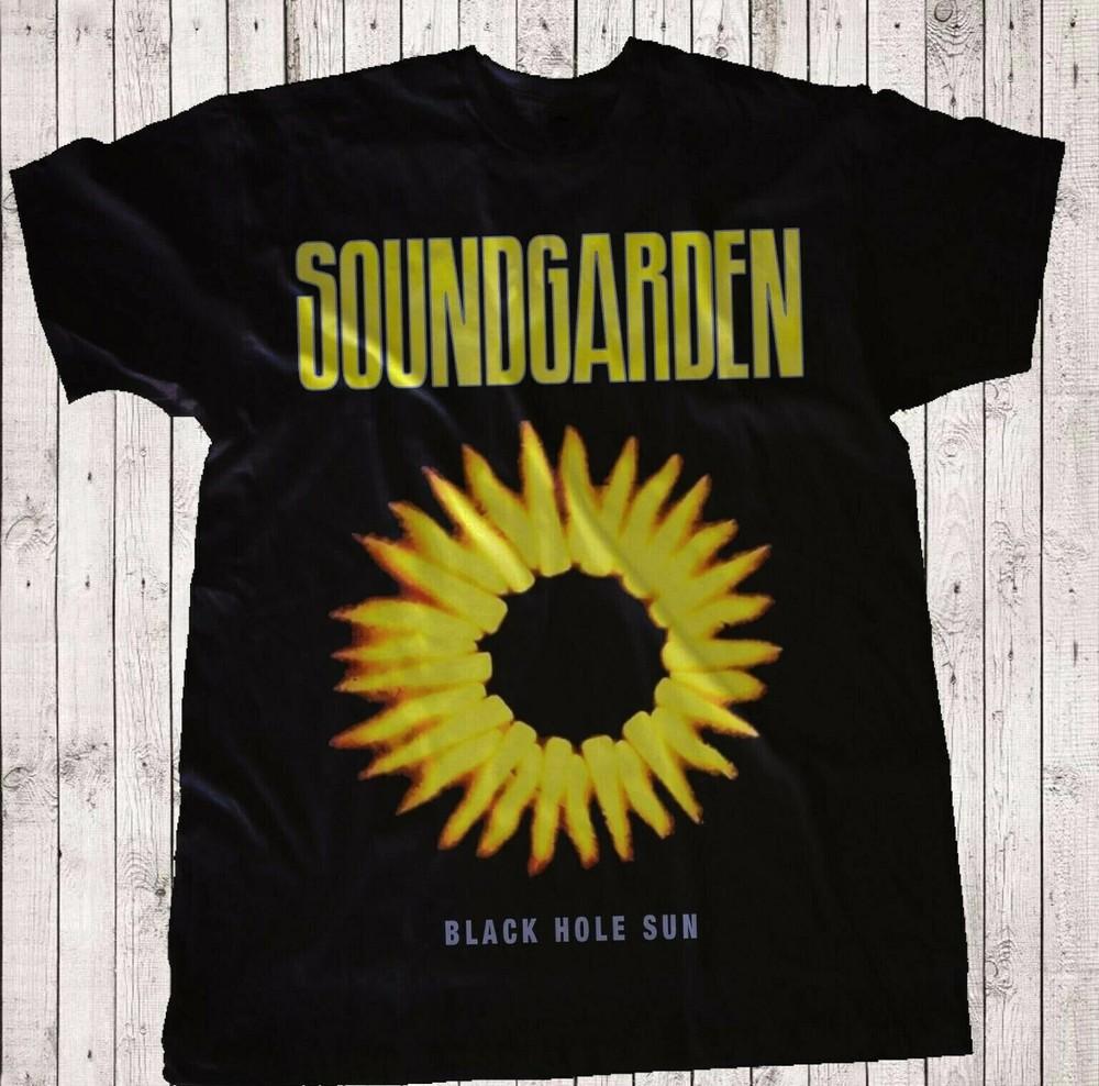 New SOUNDGARDEN Black Hole Sun Tour Black Men S-4XL T-Shirt Tops Tees Men's Women's