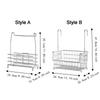 Wall Mounted Hanging Shower Basket No Drill Shower Storage Rack Toiletries Organizer  for Shower