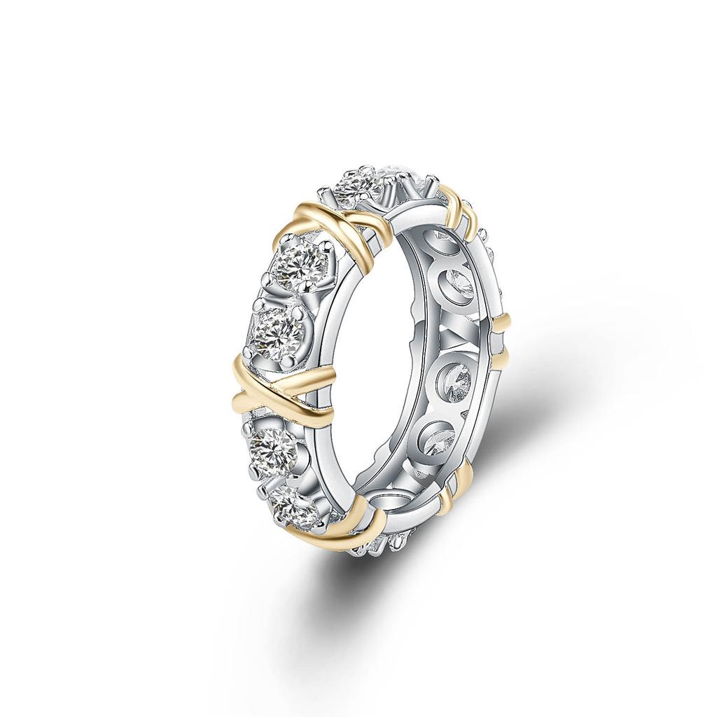 Colorful Inlaid Zircon Ring, Fashionable, Luxurious, Trendy Women's Ring