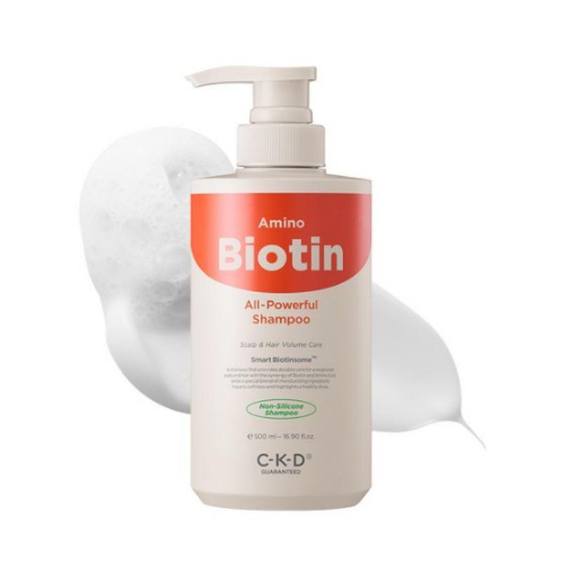 CKD Amino Biotin All Powerful Shampoo 500ml – Strengthening Hair & Scalp Care Shampoo for Healthy Hair