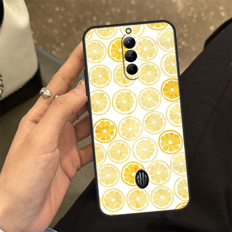 Lemon Fruit Phone Case For Nubia Red Magic 8 8S Pro Plus 6S 7S 6 7 Pro 6R 5G 5S Back Cover Shell