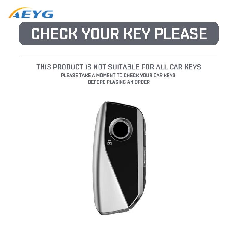 Fashion Car Key Case Cover Shell Fob For Bmw G07 X7 Lci U11 X1 G70 7 Series G09 Xm F98 X4M Lci G18 X5 G81 M3 I20 Ix Keychain